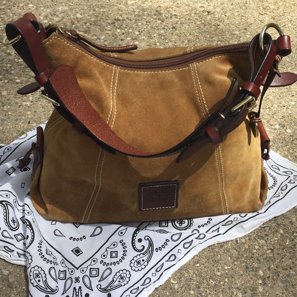Dooney & Bourke suede handbag, 1975 line
